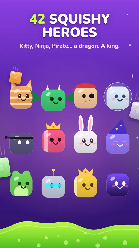 42 playable jelly characters