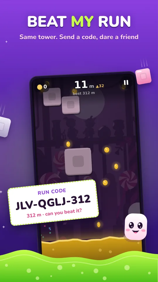 Share a run code and challenge a friend